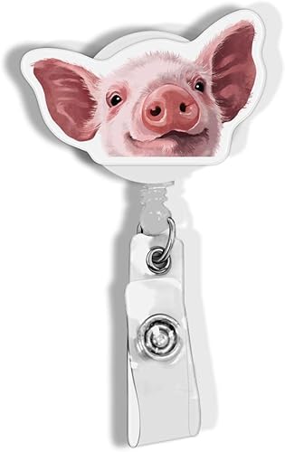 Vista 13 de WIRESTER Soporte retráctil para identificación con clip de cocodrilo para trabajadores de oficina, personal médico, estudiante, panda rojo