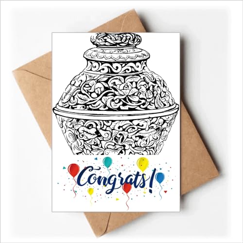 Culture chinoise enveloppes de vœux de mariage vase Qing traditionnel