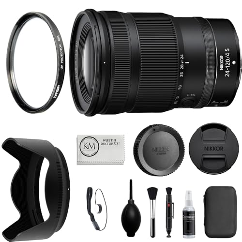 Image of Nikon NIKKOR Z 24-120mm f/4 S Compatible with Z Mount Lens (Full Frame) Bundle with UV Filter + Lens Cap Keeper + Cleaning Kit + Cleaning Cloth (5 Items)