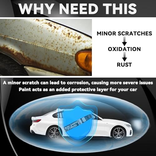 Image of DUNGRANI 2 In 1 White Car Scratch Remover Touch Up Paint Pen | Quick Dry Automotive Paint for Minor, Deep Scratches, Chips & Scuffs | Easy Applicator for Cars & Bikes (Real White)