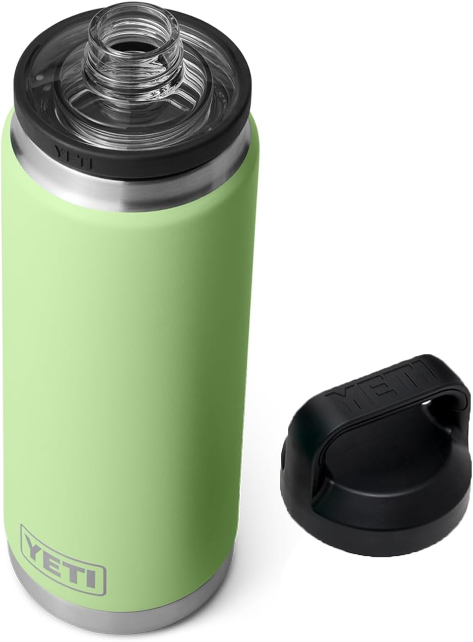 YETI Rambler 26 oz Bottle, Leakproof, Vacuum Insulated, Stainless Steel with Chug Cap, Key Lime