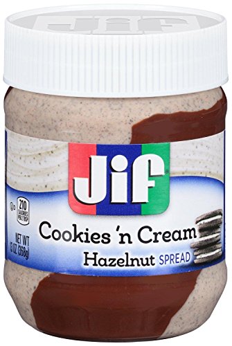 Jif Cookies 'n Cream Hazel Spread (Pack of 2) 13 oz Jars
