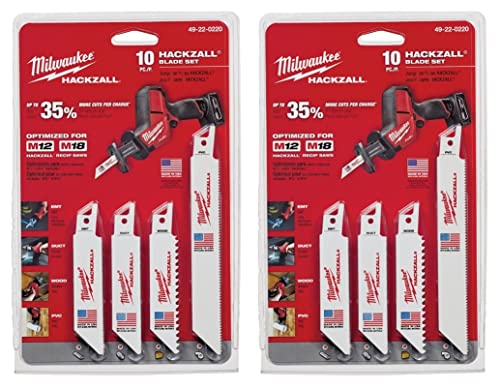 Milwaukee Saber Saw Blade Hackzall Set, 49220220