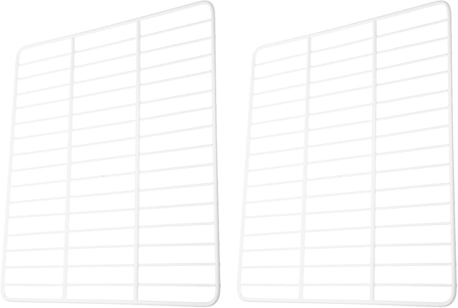 Zerodeko 2Pcs Heavy Duty Freezer Shelf Dividers Metal Fridge Partition Organizers for Efficient Storage Easy Installation Tear Resistant Maximized Space Utilization Reliable Food