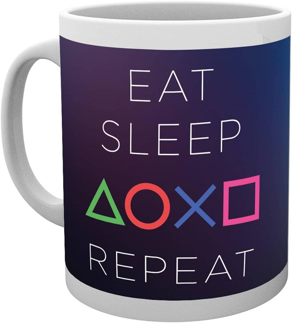 GB eye PlayStation Eat Sleep Repeat Mug