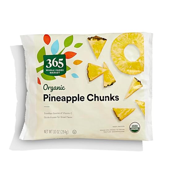 365 by Whole Foods Market Organic Pineapple Chunks, 10 OZ
