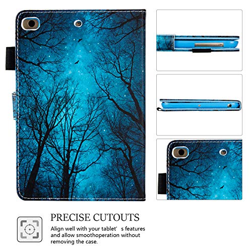Dteck Case For Ipad Mini 1/2/3/4/5 - Slim Fit Premium Pu Leather Multi-Angle View Folio Stand With Auto Wake/Sleep Smart Wallet Cover For Ipad Mini 1/Mini 2/Mini 3/Mini 4/Mini 5, Forest Night #TOP5