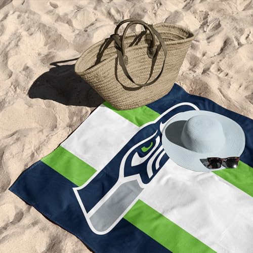 Image of Northwest NFL Seattle Seahawks Unisex-Adult Beach Towel, 30 inch x 60 inch, Zone Read