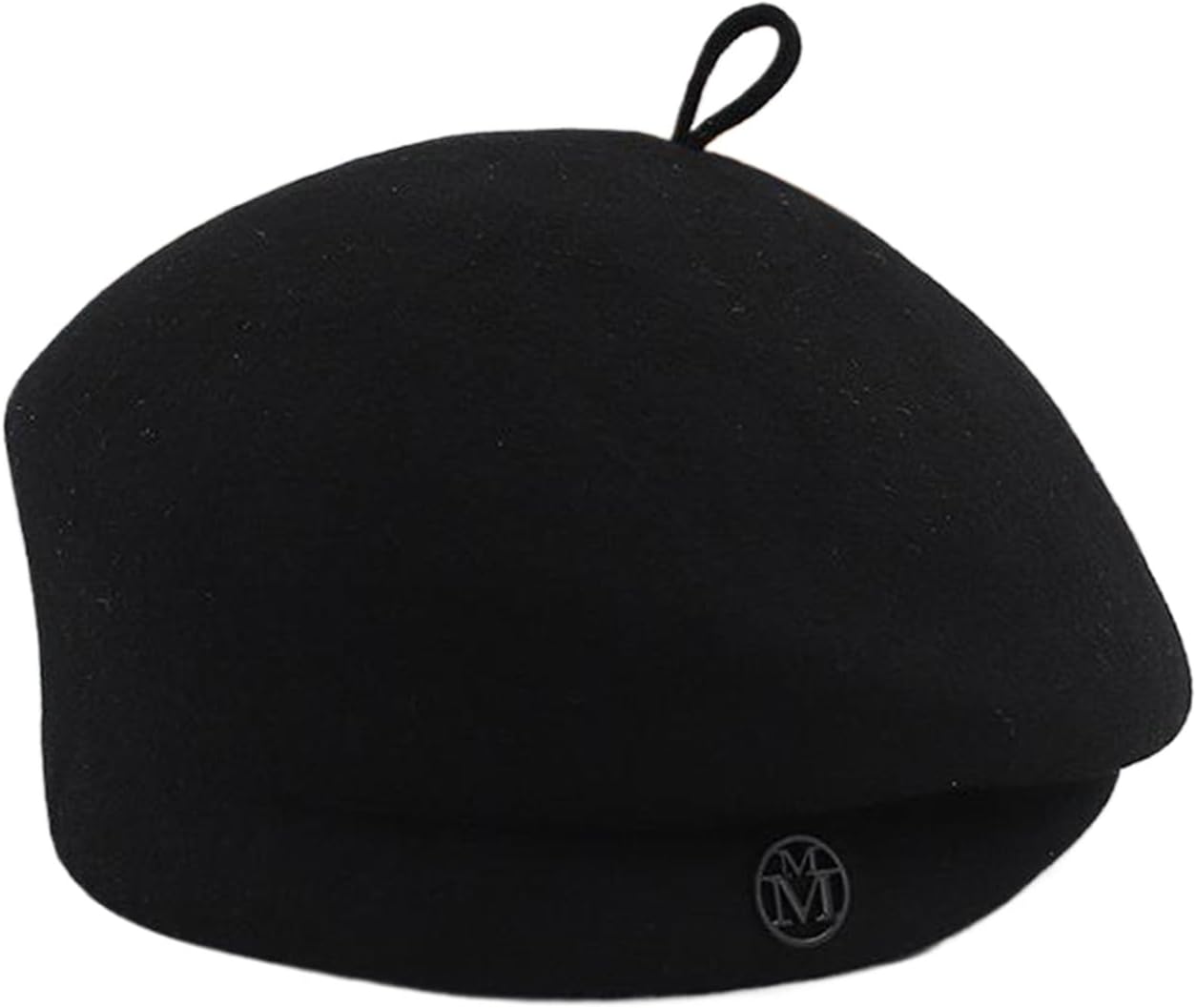 Trendy Retro Berets Unisex Headwear Accessory for Women Men Cabbie Hat for Halloween Cosplay Party Outfit Stylish Women's BER Black