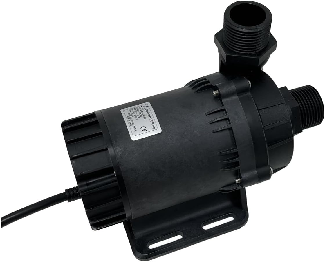 SHYSKY 24V DC 150W Heavy Duty Water Pump DC80E-24100S-1 150W Lift 10m (32ft) 2113GPH, Brushless Design, Submersible, Low noise, Stable Circulation Cooling System for Yacht Auto Application