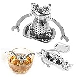 ★ Dos brazos del infusor de té con forma de rana pueden ser los soportes que se fijan a la taza.
