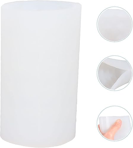 Miniatura 9 de Moldes para velas cilíndricas, moldes de resina epoxi para hacer velas, jabones, espécimen de flores, suministros para manualidades