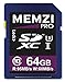 Produktbild MEMZI PRO 64GB SDXC Speicherkarte Für Nikon Coolpix A1000, P1000, B700, B500, W300, W100 Digital Kameras - Schnell Klasse 10 UHS-I U3 95MB/s Lesen 60MB/s Schreiben 4K 2K 3D HD Videoaufnahme