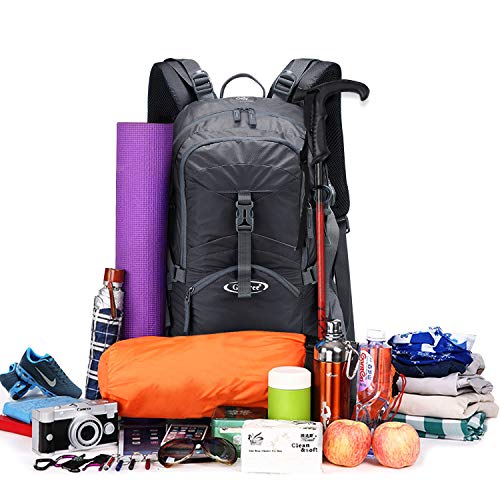 G4Free 45L Hiking Backpacks with Rain Cover Waterproof Trekking Backpack Travel Backpack Outdoor Camping Mountaineering Hiking for Men Women – Bild 5