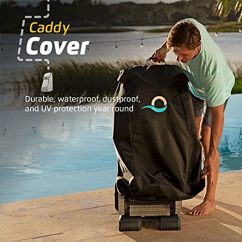 Dolphin Nautilus CC Supreme Wi-Fi Automatic Robotic Pool Vacuum Cleaner Includes Caddy and Classic Cover for Storage and Protection, Ideal for In-Ground Pools up to 50 FT