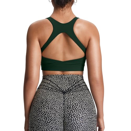 Image of Aoxjox Women's Workout Sports Bras High Impact Fitness Training Gym Khloe Bra Yoga Crop Tank