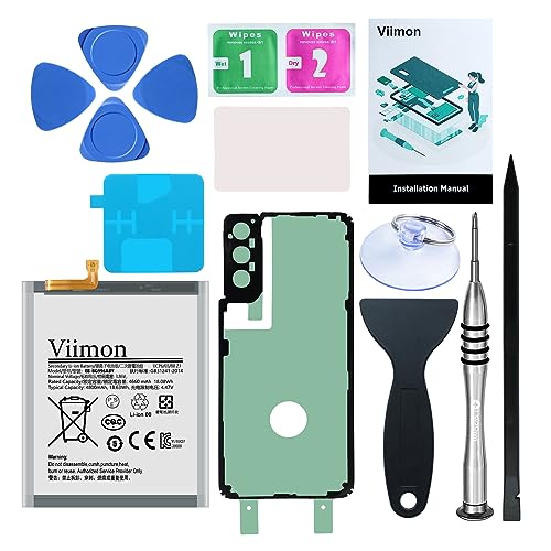 Viimon S21 Plus Kit de batterie de rechange compatible avec Samsung Galaxy S21 Plus SM-G996U tous modèles avec adhésif et kits d'outils de réparation