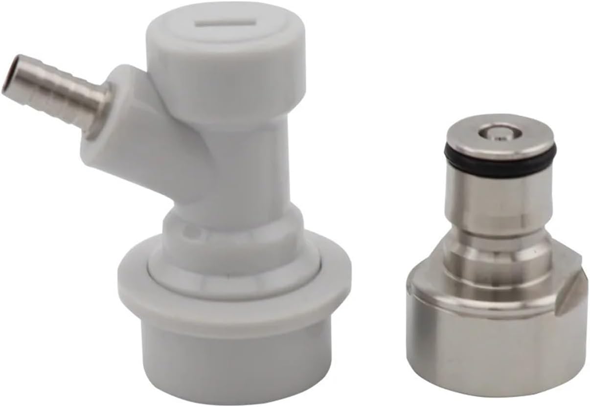 Home Brewing Keg Ball Lock Quick Disconnect Conversion Kit - Stainless Steel Beer Keg Coupler Adapter,1pcs(Gas and Liquid)