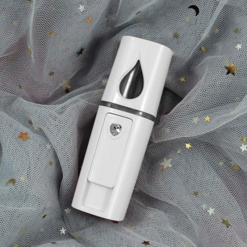 Image of Nano Facial Mister Portable Mist Sprayer for Hydrating Face, Makeup, Eyelash Extensions & Skin care Mini Cool Mist Beauty Device (White).