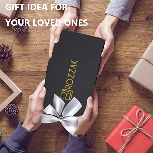 ROZZAK 5 Pairs Rainbow Color Chopstick Set, Premium Chopsticks Reusable, SUS 304 Stainless Steel with Titanium Plating,Japanese Chinese Korean,Dishwasher safe, 9.05 inches, With Gift box