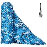 Red de Camuflaje Sombra Exterior Azul Océano, 2x3m(3X4.5m)
