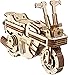 UGEARS Wood Motorcycle Model Kit - Moto Compact Folding Scooter 3D Puzzles for Adults - 3D Puzzle Model Kits for Adults (Rides 6 feet) - Self-Propelled Two-Wheeled Scooter 3D Wooden Puzzles
