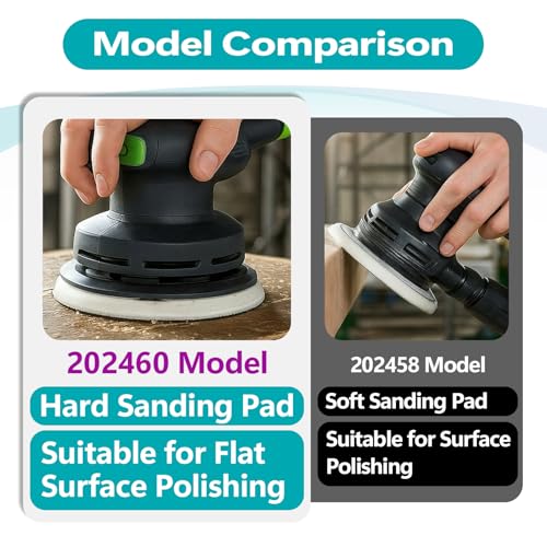 202460 6-Inch Hard Back-up Sanding Pad, 150mm 17/48-hole Replacement for Festool ETS EC 150/5，EQETS 150/3 EQ, ETS EC 150/3 EQ, ETS 150/5 EQ Sander, Pad Saver & Adapter Compatible by Joworthy - Image 7
