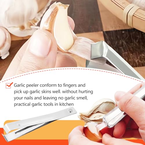 Coksdupid GARLIC PEELER-3 3Pcs Stainless Steel Garlic Peeler thumb #3