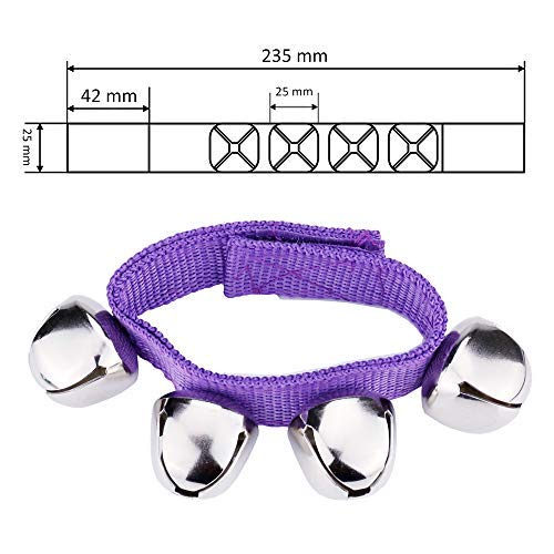 Jingle Bells, Augshy 20 Packs Christmas Wrist Jingle Bells, 10 Colors Christmas Hand Bells, Classroom Music Jingle Bells For School And Party Favors #TOP2