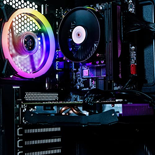 Viprtech Mutineer Gaming Pc Desktop - Intel Core I7 (3.8Ghz), Amd Radeon Rx 580 8Gb, 16Gb Ram, 512Gb Nvme Ssd, 700W Psu, Rgb Keyboard Mouse Mousepad, Wifi, Bluetooth, Win 10 Pro, Streaming, Black #TOP4