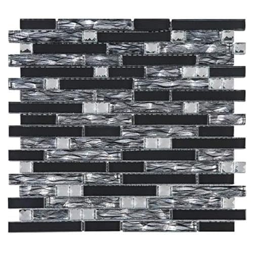 Tenedos Luxury Diamond Glass Mosaic Wall Tile Backsplash Series for