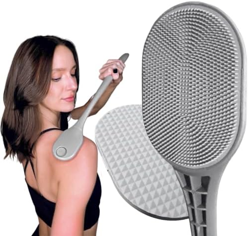 The Ultimate Lotion Applicator for Back and Body – Long Handle, 2 Different Heads for Self Tanner, Sunscreen, Creams & Medication – Sturdy Handle, Covers Large Area Fast, Gifts for Men & Women image 5