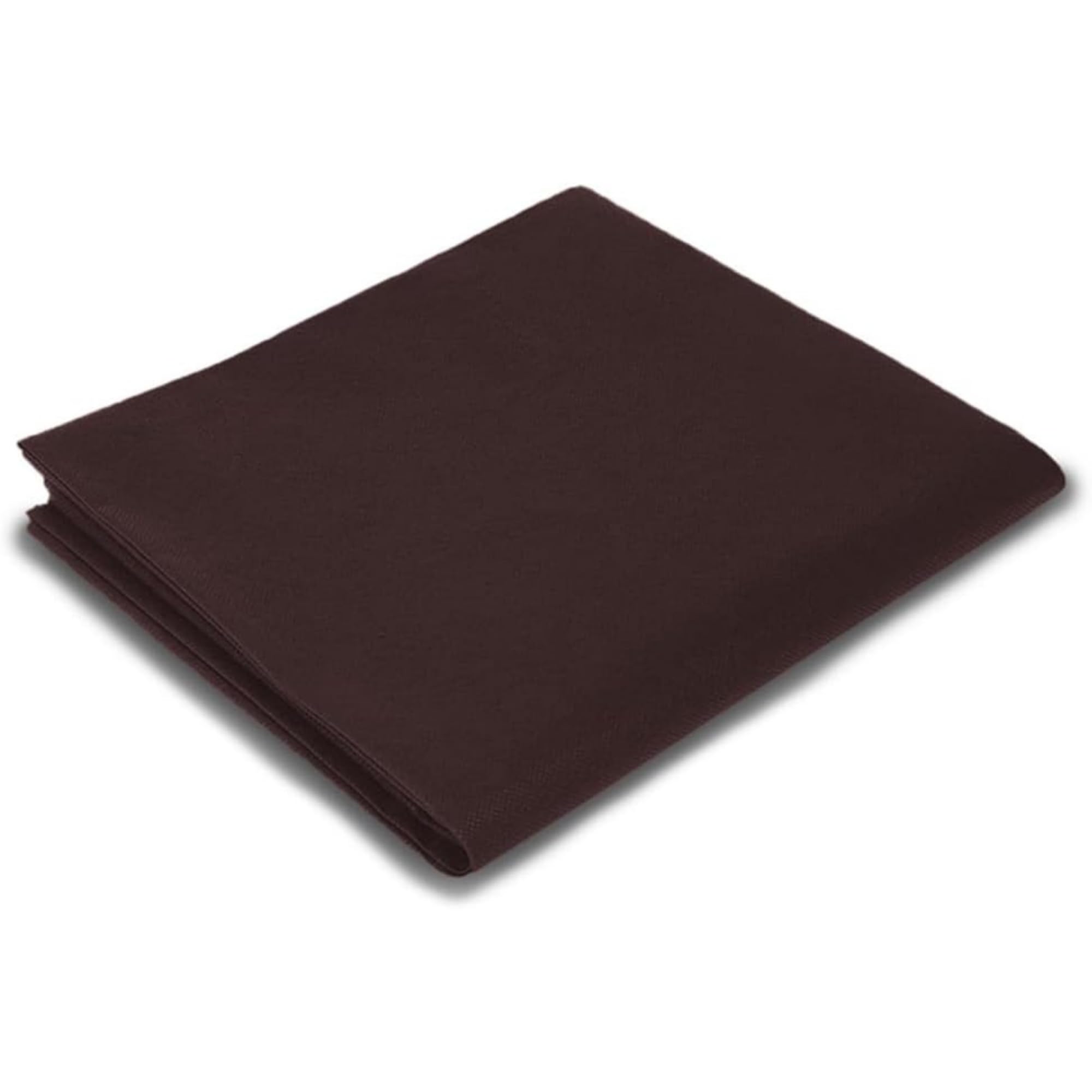 Generico 400 manteles marrones desechables TNT 100 x 100 cm resistentes tipo tela alta gramaje 48 gr cubremesas fiesta restaurante pizzería agroturismo cubremesas cubremanchas desechables impermeables