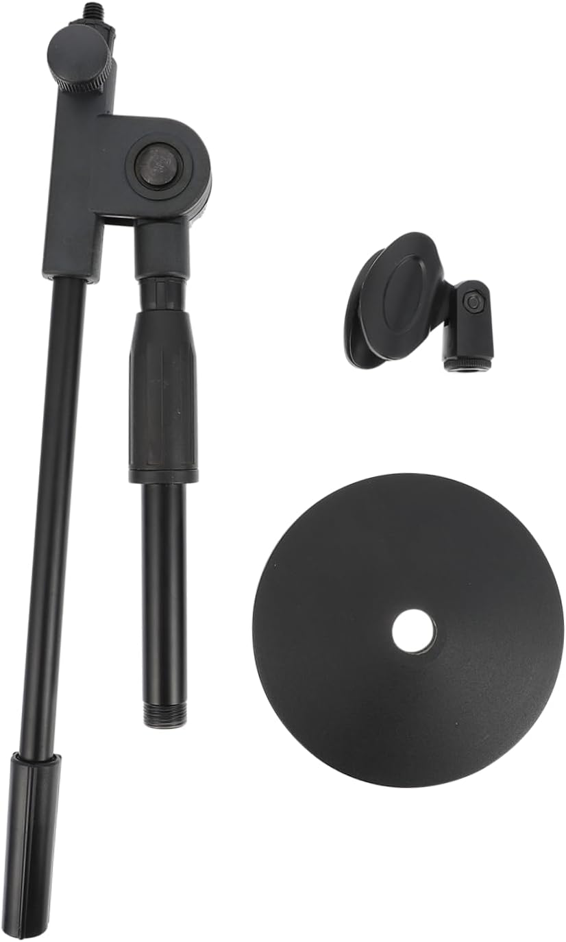 Milisten 1Pc Conference Desktop Microphone Stand Height Mic Stand with Sturdy Base for Stability Practical for Meetings and Lectures Design for Versatile Use