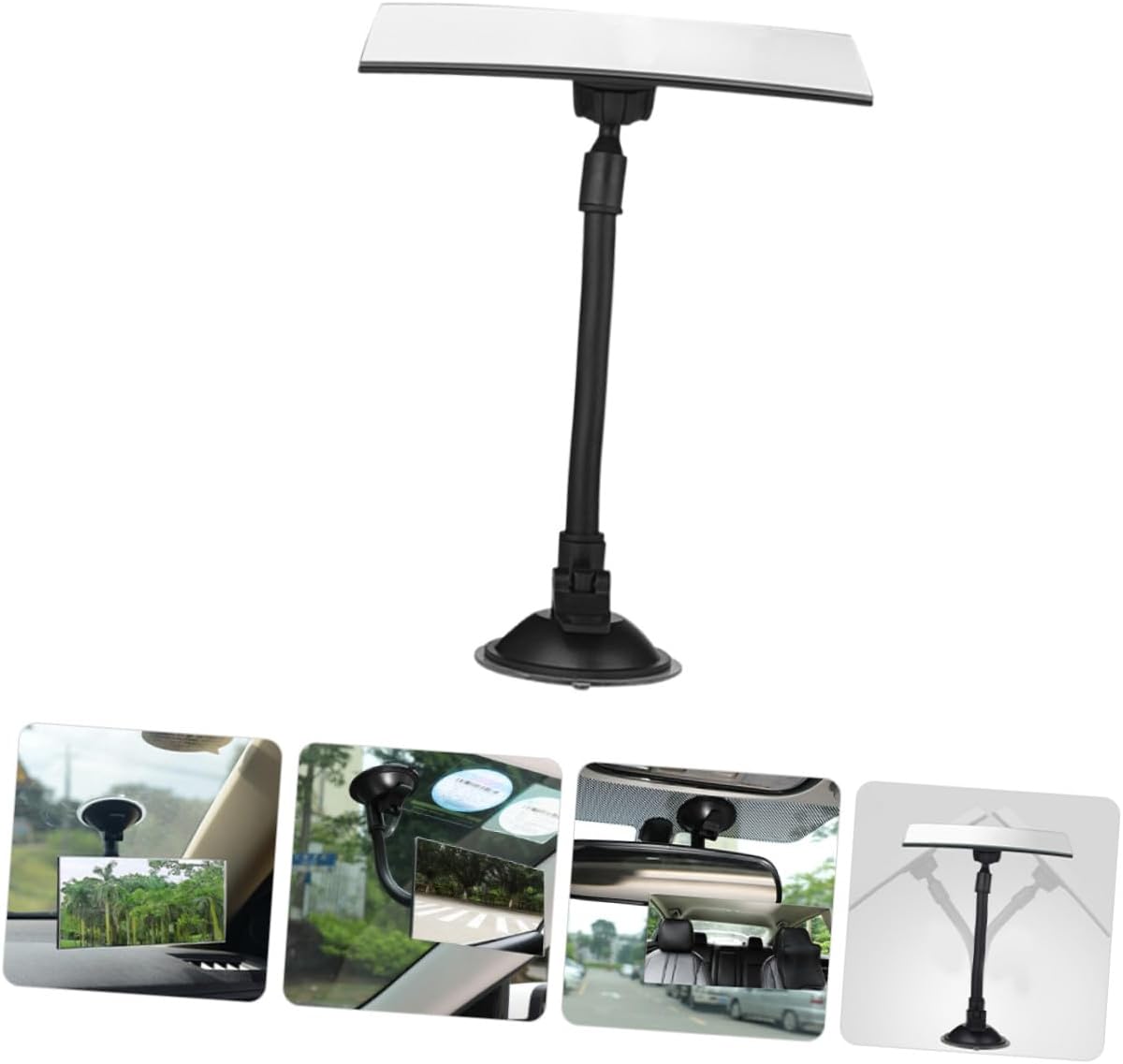 2pcs Rear View Mirror for Car Universal Rearview Mirror with Suction Cup for Safety Monitoring