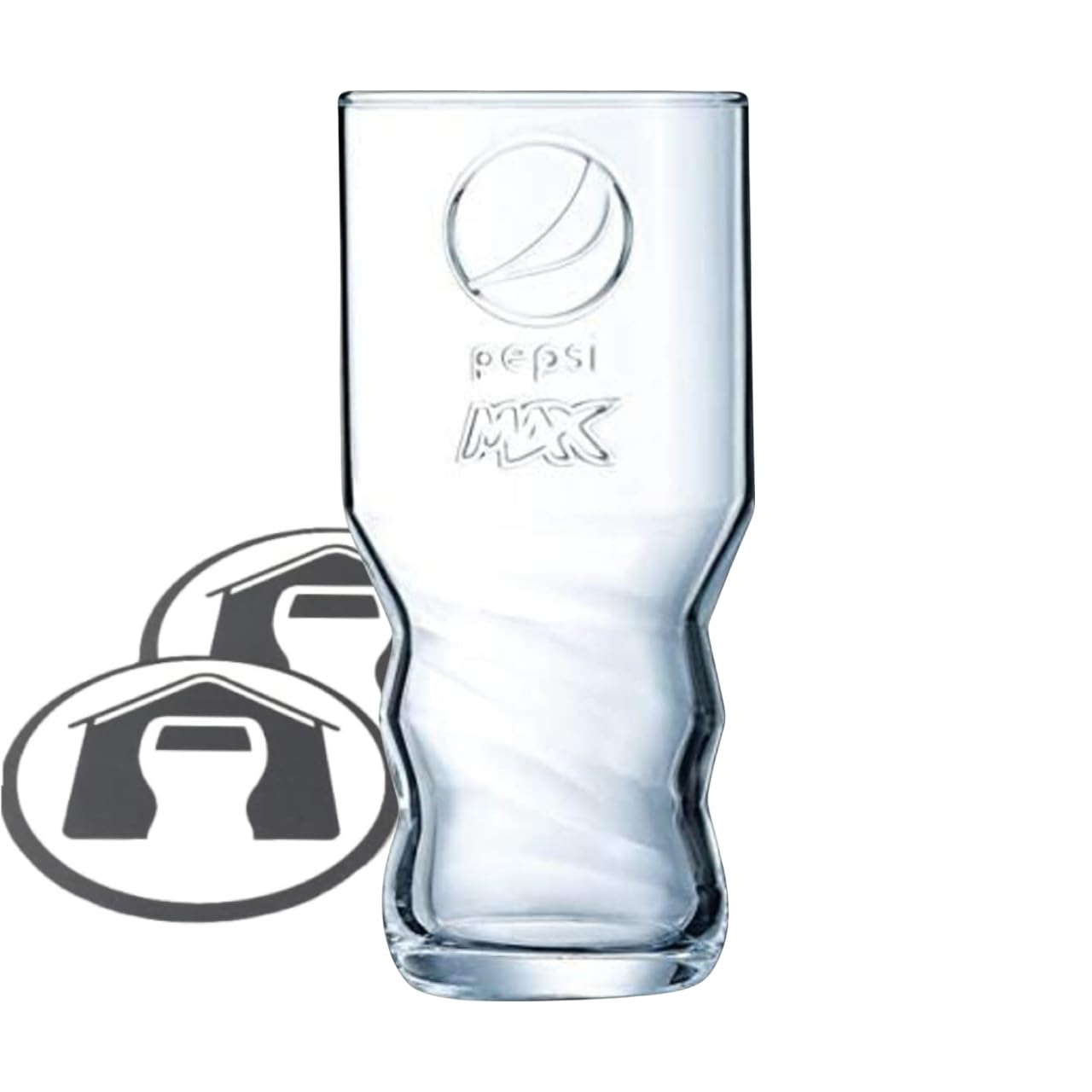 Pepsi Max Glass | Pint/20oz | Official Merchandise | Comes with 2X Coasters | 1 Glass