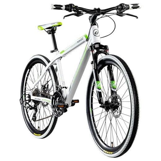 COOWOO Gel Fahrrad Sattelbezug Komfortabler Gepolsterter Sattelschutz Extra Weicher Fahrradsattel Überzug Staubfester Wasserdichter Fahrrad Sattelschutz für Mountainbike Fahrradsitz (Schwarz) 7 Galano 26 Zoll Toxic Mountainbike Hardtail MTB Jugendmountainbike Jugendfahrrad (weiß/grün/schwarz, 42 cm)
