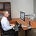 Ergotron – WorkFit-LX Sit-Stand Single Monitor and Keyboard Arm, VESA Desk Mount – for Monitors Up to 42 Inches, 7 to 25 lbs – Polished Aluminum