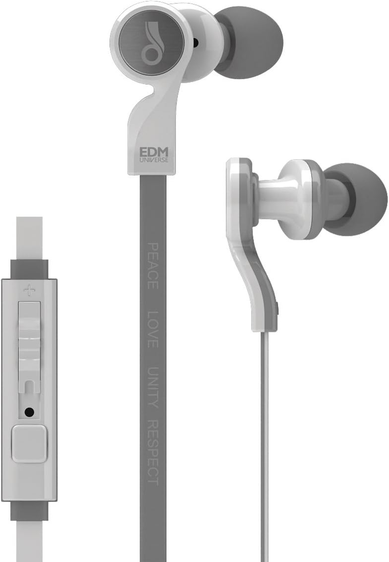 MEE audio EDM Universe D1P In-Ear Headphones with Headset Functionality (PLUR/White)