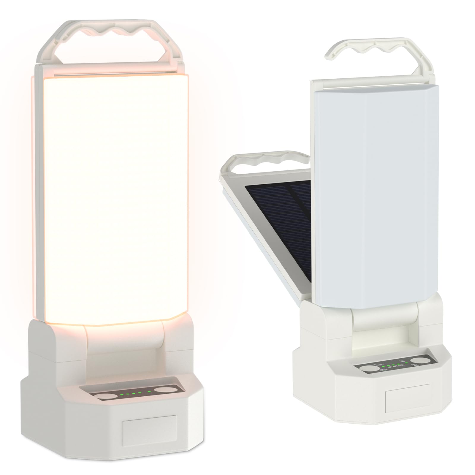 SoulBay Lampada Campeggio, Solare USB Ricaricabile Lampada da Campeggio Impermeabile Dimmerabili Portatile LED Lanterna per Tenda Campeggio, Escursioni all'aperto, Interruzioni di Corrente, Emergenze