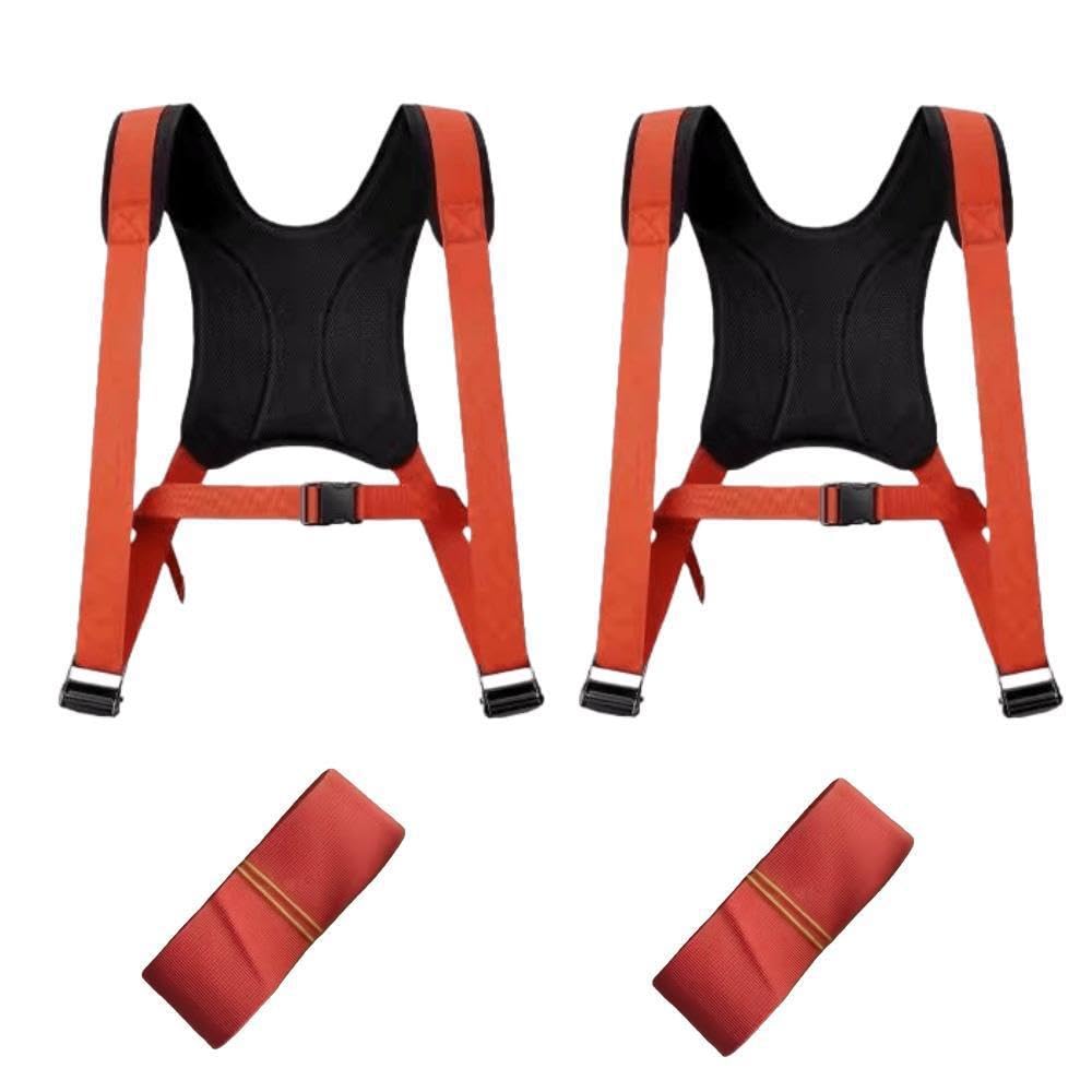 Shoulder Dolly 2 Personen Tragegurt,Tragehilfe Tragegurte Umzug,Transportgurt Hebegurt Doppelt Transportgurte Polyester Moving Straps Tragegurte Mehrzweck Umzugshilfe Möbeltragegurte für Mobile Möbel