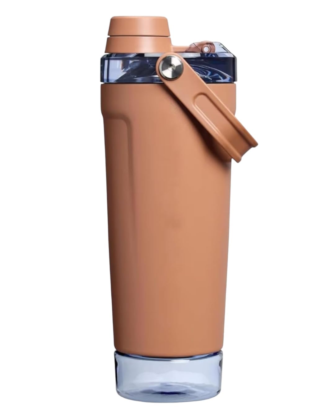 Gym Shaker Bottle 600 ml with Detachable Storage Compartment, Portable Protein Mixing Cup with Flip Lid and Carry Handle for Workout, Office and Outdoor Use-image-5
