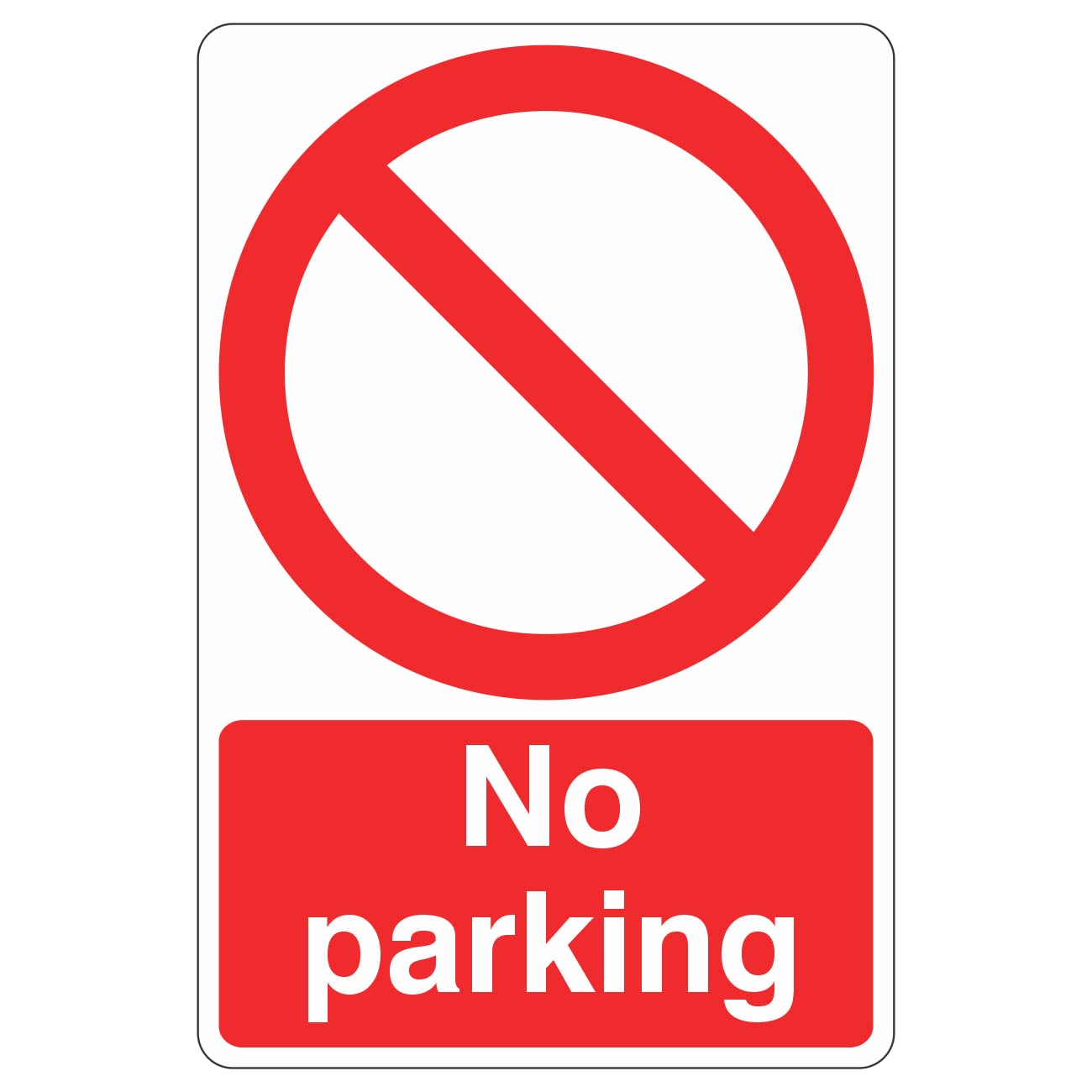 Lasting Impressions (Signs) Limited 150Mmx200mm No Parking Sign Rigid Plastic