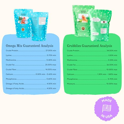 Image of Grubbly Farms Adult Chicken Bundle - Chicken Grit, Fresh Pecks Layer Feed Pellets, Omega Mix & Grubblies - Complete Nutrition, Proper Digestion, Strong Eggshells & Natural Protein Treats