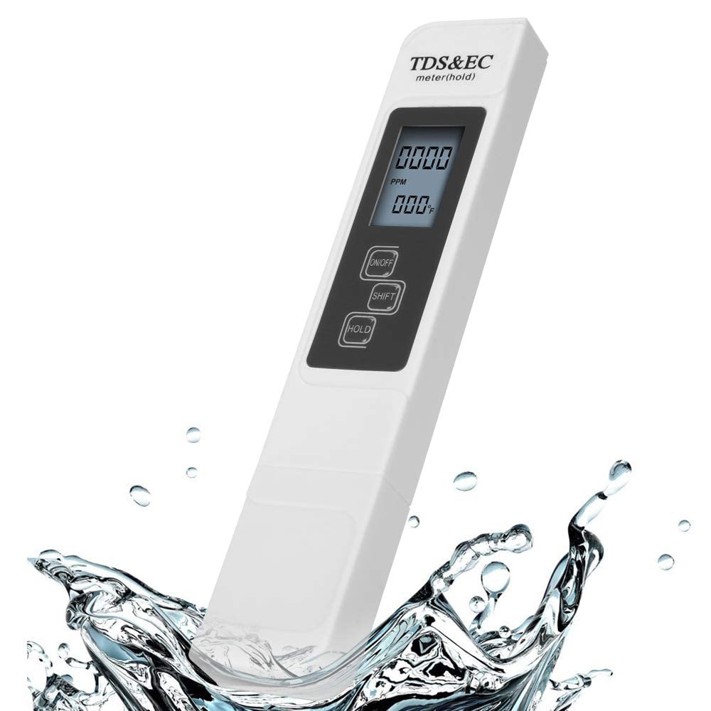 Mesee Tester di qualità dell'acqua, tester digitale 3 in 1 LCD, per acqua potabile, alta precisione per acqua potabile, piscina, acquario, laghetto e piscina