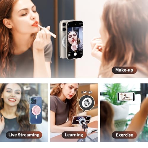 PROfezzion Stylish Suction Cup Magnetic Phone Mount for MagSafe Case Silicone Octo Cup Buddy Sticky Grip for iPhone & Android - Image 2