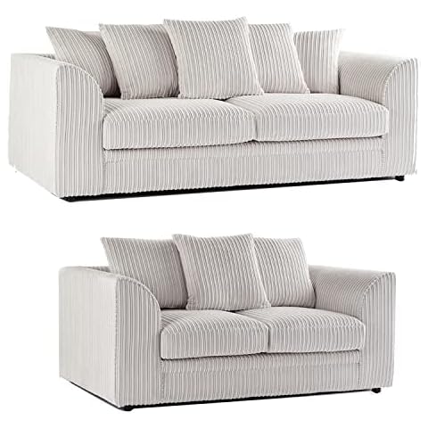 Luxor 3 and 2 Seater Jumbo Cord Sofa Set Cover
