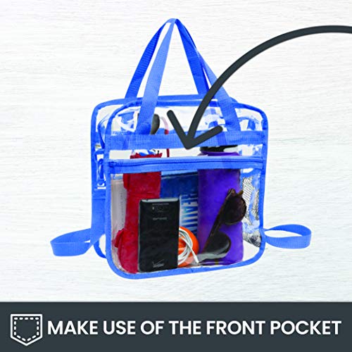 Clear Bag Stadium Approved Tote with Handles Double Zippers Adjustable Shoulder Straps Transparent for Men, Women and Kids4