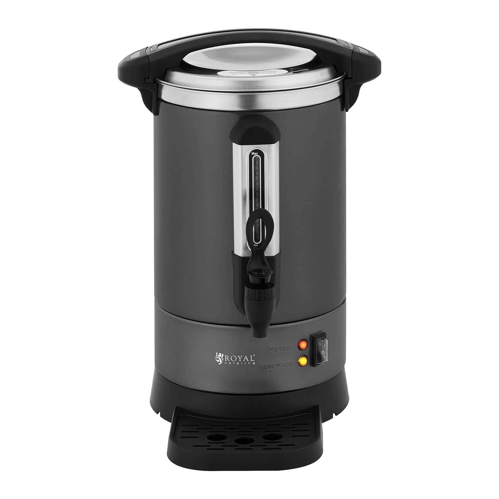 Royal Catering RC-WBDWTC6G Cafetera de Filtro Automática 6 L Acero Inoxidable Gris