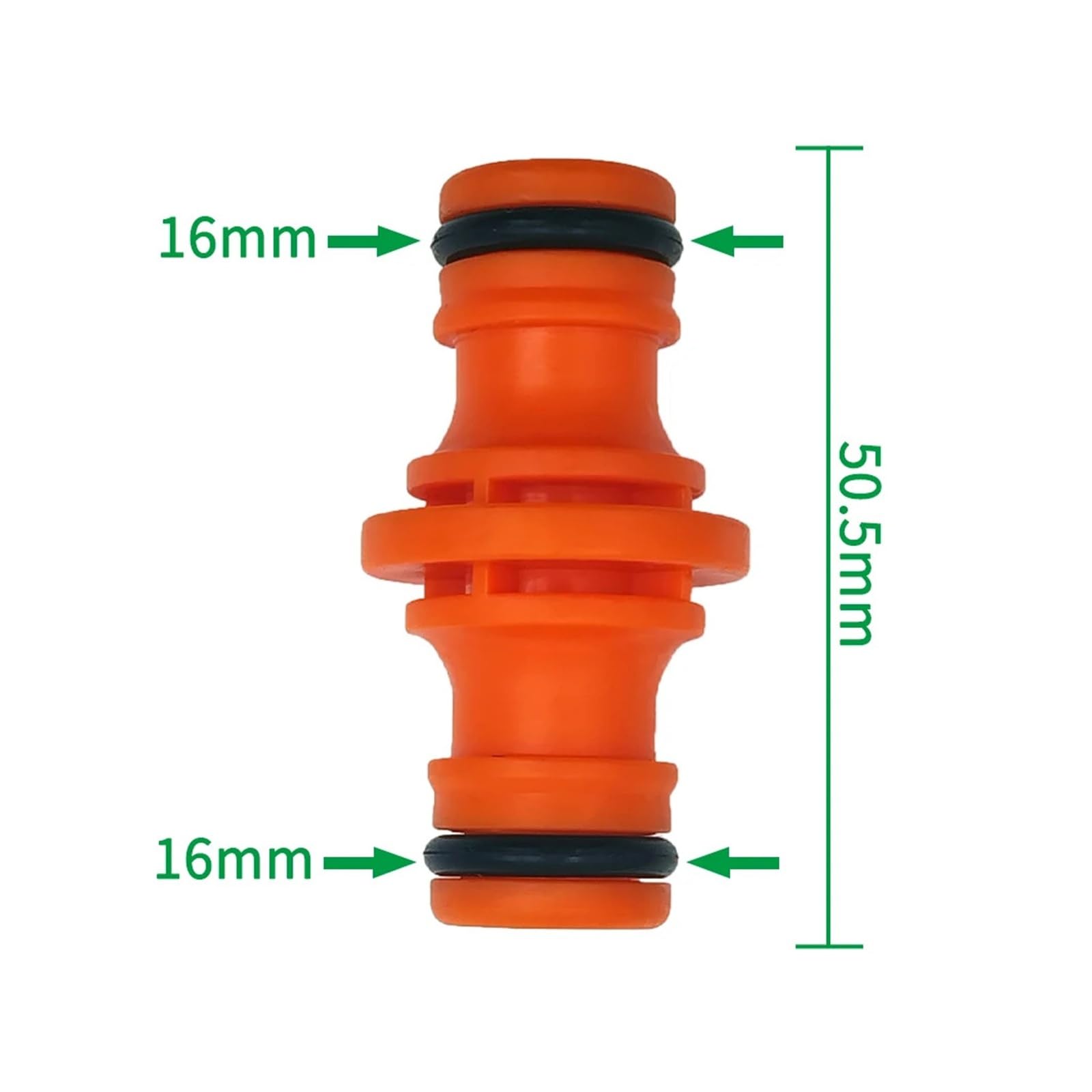 Giunto per tubo da giardino, attacco rapido da 1/2", per sistemi di irrigazione a goccia e irrigazione, set da 5 pezzi, per serre e uso esterno